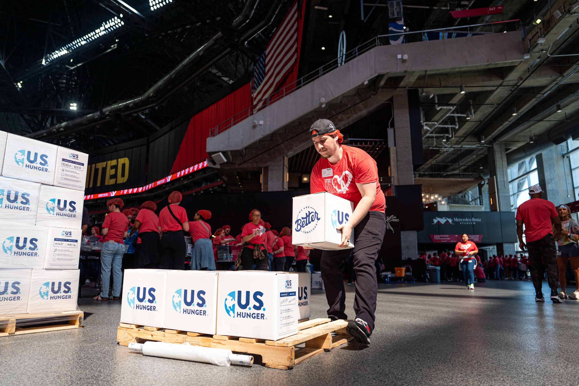 Associates volunteering on community day